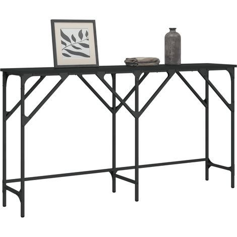 Konsolentisch Schwarz 140x29x75 cm Holzwerkstoff (1/5)