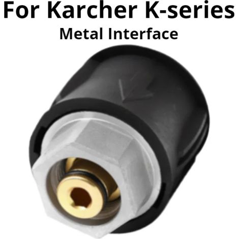 Adaptateur de tuyau pour nettoyeur haute pression Karcher K A (filetage mâle M22, raccord rapide) compatible avec les nettoyeurs haute pression Karcher Bosch et Nilfisk. (1/5)