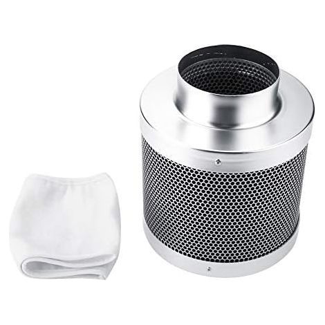 Filtre à Charbon Actif Anti-Odeur Filtre à Air d'échappement Extracteur de Filtre à Charbon Actif Léger Durable pour Plantes Serres Culture Hydroponique (1/2)