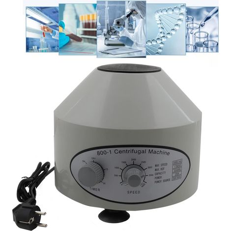 Centrifugeuse de laboratoire centrifugeuse de table 20 ml x 6 tubes, petites centrifugeuses électriques de table pour la recherche scientifique dans les écoles de laboratoire (1/5)