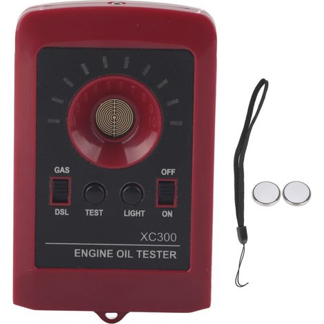 Testeur, analyseur et détecteur de qualité d'huile moteur (essence/diesel) avec indicateur LED (1/5)