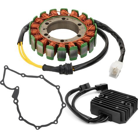 Magneto-Reparatursatz für Honda NV400/NV750/NV750C2 Motorräder (dreiteilig): Statorspule, Papierdichtung und Gleichrichter. (1/3)
