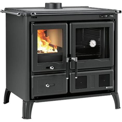 Cuisinière à bois LA NORDICA Gardenia.16 Noir anthracite 9,5 kW Four 55 L