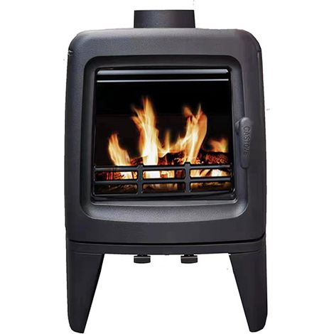 Poêle à bois en fonte 5 kW – Efficacité 78,8 % – Longueur max bûche 250 mm – Sortie fumée Ø 130 mm – Flamme Verte 7* - INA 5 KW