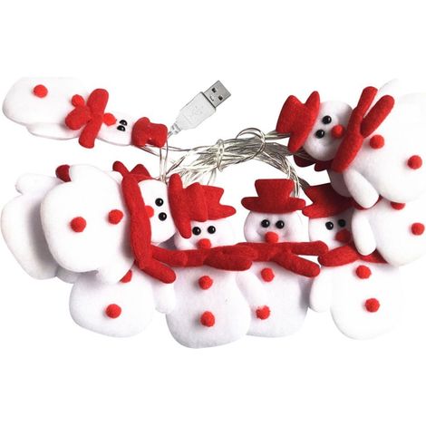 Guirlande Lumineuse - Guirlande Led Neigeux - Décoration De Noël Pour Arbre Intérieur Extérieur - 10 Led - 1,65 M (1/5)