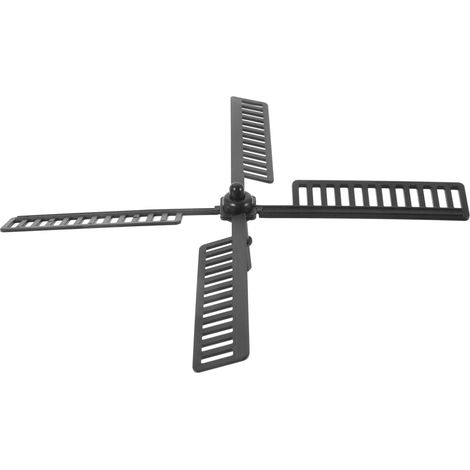 Pièces de Rechange pour Moulin à Vent de Jardin en Plastique Noir, Étanches et Résistantes la Décoloration, Accessoires pour Décoration Extérieure de Jardin