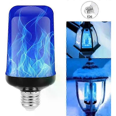 Ampoule LED E27 effet flamme, lampe à feu, lumière vacillante, 6 W, 110-220 V, pour la maison et les outils de nuit (1/5)