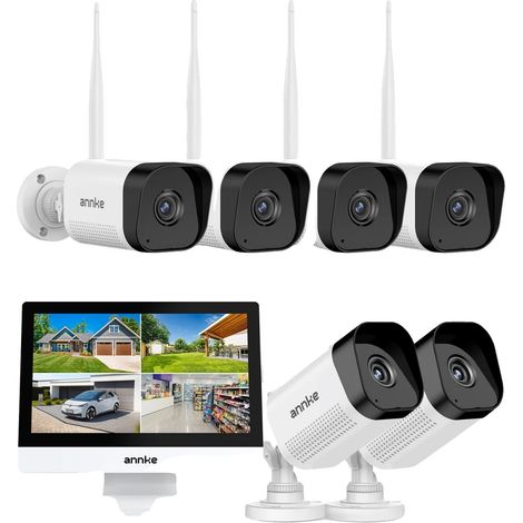 Sistema di videosorveglianza con 6 telecamere, risoluzione 5 MP, visione notturna. (1/2)