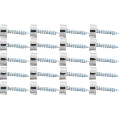 20 Pièces Rondelles Installation en Laiton Brossé Acier Massif en Inoxydable Cache-vis Décoratif pour Facile Miroir Panneaux Muraux pour Décoration Intérieure (1/5)