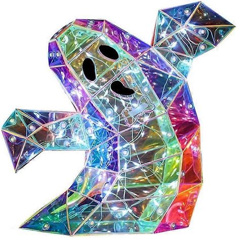 Tragbare, batteriebetriebene LED-Prismenleuchte für Halloween-Dekoration, kabellose Schreibtischlampe, energiesparend