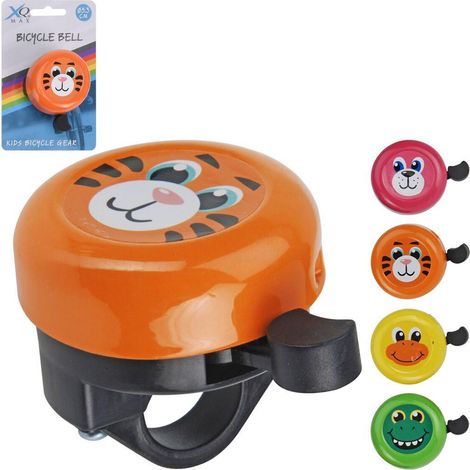 XQMAX timbre bici infantil surtido , Timbre bici infantil surtidoDecorados surtidos, se envía según disponibilidadFacil de anclar al manillarMedidas: 53 mm. (1/3)