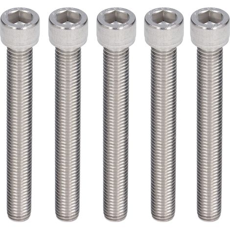 Lot de 20 vis à tête cylindrique creuse M12x1,75 DIN 912 en acier inoxydable A2-70 à filetage grossier (1/5)