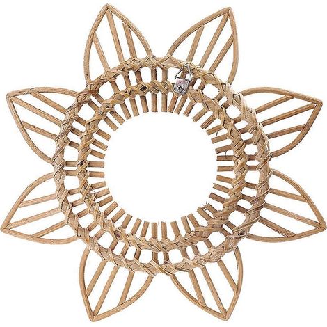Handgefertigter Wandspiegelrahmen aus Rattan als Dekoration für Wohnzimmer und Schlafzimmer