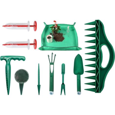Outils de Jardinage Manuels Semoir Manuel pour Jardin Tapis de Rempotage pour d'Intérieur pour de Légumes Tomates Poivrons et Fleurs, Pelouse, Intérieur et Extérieur, (1/5)