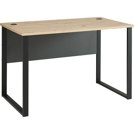 Schreibtisch 120x73cm, graphit mit Eiche, MANRESA-36 (1/5)