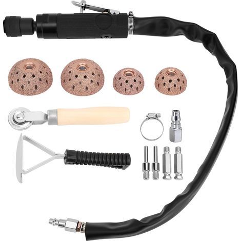 Air-powered tire repair kit, 2500 rpm, with tungsten steel head, for maintenance, polishing, grinding and repair. (1/5)