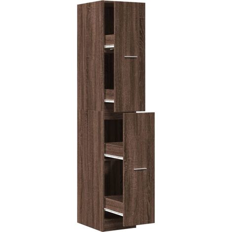 Maison Exclusive - Armadietto da Farmacia Rovere Marrone 30x41x174,5 cm Truciolato