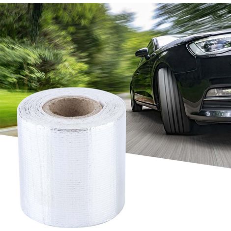 Ruban d'enveloppement adhésif en feuille d'aluminium réfléchissant pour voiture écran thermique 5 m x 5 cm argent (1/5)