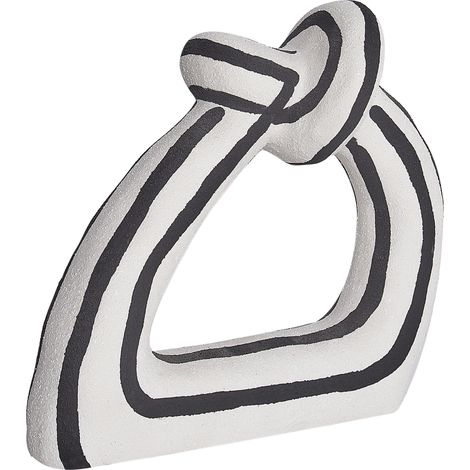 Figura decorativa gres sala de estar dormitorio accesorios impermeable negro y blanco Zander (1/5)