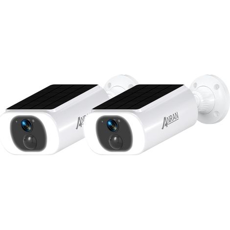 2K Caméra de Surveillance WiFi Extérieure sans Fil, Panneau Solaire Intégré, Caméra Batterie, Vision Nocturne Couleur, Audio Bidirectionnel, Détection Humaine, Sirène (1/5)
