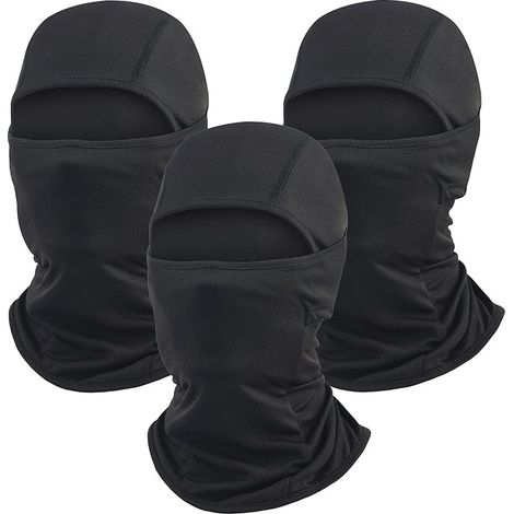 Cagoule Homme 3 Pièces Masque Ski Respirant Élastique - Passe-Montagne Extérieur Confortable, Idéal Sports Hiver & Activités Plein Air (1/5)