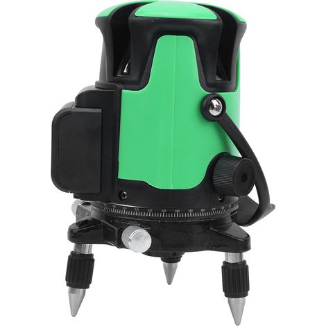 360° drehbare, automatische 5-Linien-Nivellierlatte mit grünem Strahl, Bau- und 100–240 V, EU-Stecker (1/5)