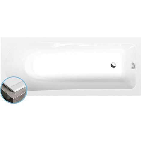 Baignoire rectangulaire LISA SLIM 170x70x47cm, blanc (1/5)
