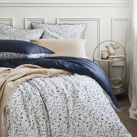 Housse de Couette en Satin de Coton, 200x200 cm, Nui, Soyeuse, Résistante, Satinée (1/4)