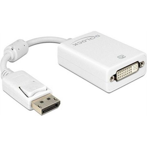 DeLOCK 61765 adattatore de cable de video 0,125 m DisplayPort DVI-I White (1/5)