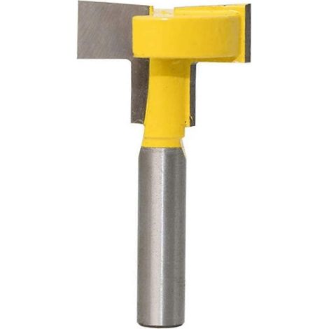 Fraise à rainurer en T et fraise à rainurer en T à queue de 8 mm, outil de coupe droit professionnel pour le travail du bois (1/4)