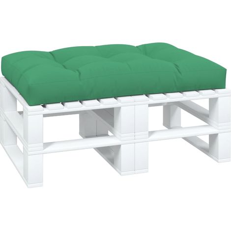 INLIFE Coussin de canapé palette Vert 120x80x10 cm (1/5)
