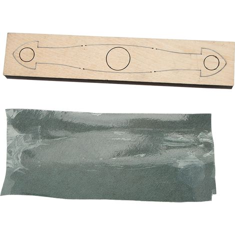 Leder-Metall-Stanzschablone, sauber, schnell, präzise, wiederverwendbar, mit Holzsockel für DIY-Projekte (1/5)