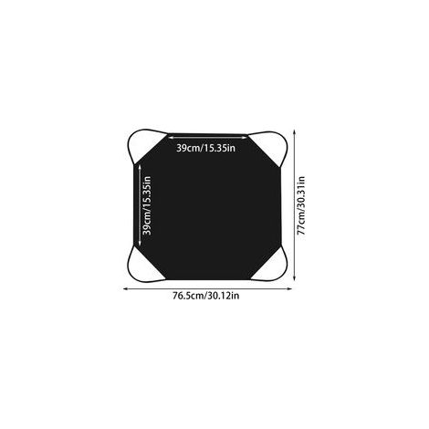 Tapis de soudage en silicone ignifuge, résistant à la chaleur, design léger avec équipement de protection portable pour plomberie, poêle, barbecue, cuisine, forge, cheminée, extérieur, noir (1/5)