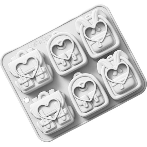 Vassoio per cubetti di ghiaccio - Bevande realistiche - 6 scomparti - Forma a zaino (1/5)