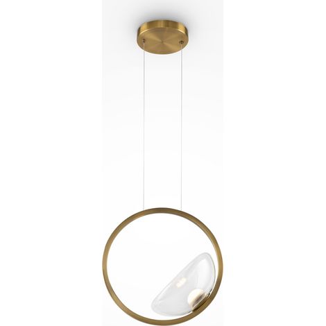 Maytoni Lunare Plafonnier LED intégré moderne laiton 3000K (1/5)
