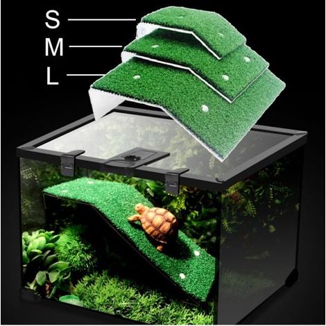 Aquariumzubehör mit schildkrötenförmiger Solarplattform L (1/5)