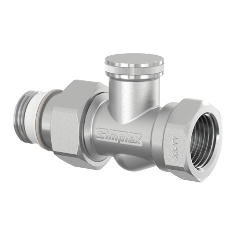 Rückschlagventil Flamco-meibes Simplex Messing vernickelt 10 bar 110 °C (1/3)