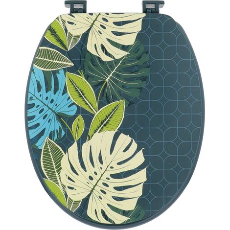 Wc-deckel mdf 18 zoll deckel design gedruckt und kunststoffbefestigungen - exotischer wind - Tendance