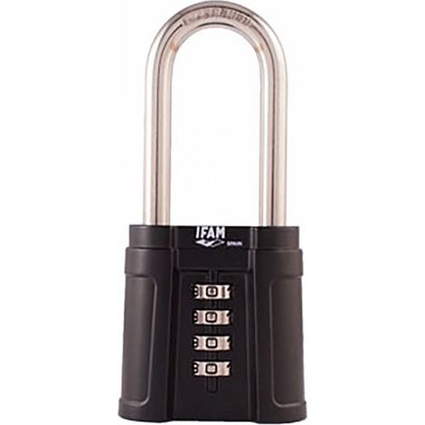 Cadenas à combinaison Black Force AL - anse haute IFAM (1/2)
