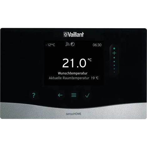 Vaillant Regulador de temperatura ambiente sensoHOME VRT 380/2, interfaz eBUS, 0010045485