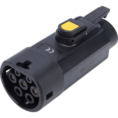 Ortviai Adaptateur de charge EV GB/T vers Type 1 – 32 A, 7 kW, IP54, sécurité intégrée, compatible véhicules électriques (1/5)