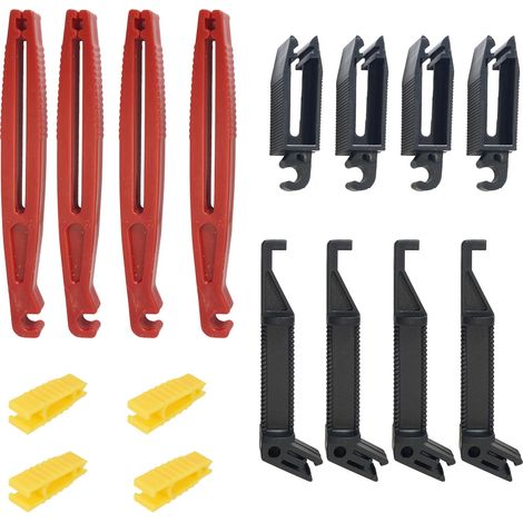 Extracteur de Fusible 16Pièces 4 Tailles Pince Extracteur de Mini Fusible Auto Pince à Fusible en Plastique pour Voiture, Outillage de l'Automobile pour Porte-Fusible de Voiture (Rouge Jaune Noir) (1/5)