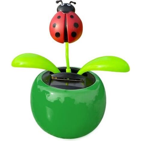 Figurine De Décoration De Fleur Solaire Wobble Figure Ornement De Figure Solaire Pour Votre Voiture,Jouets Pour Enfants(vert) (1/3)