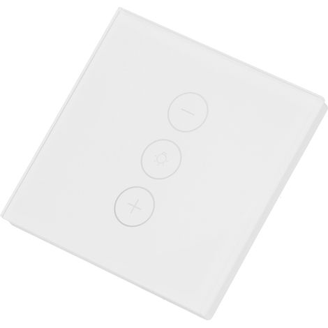 Interrupteur WiFi Intelligent 86 Type, Commande Vocale, Variateur 3 Niveaux, Prise EU 100-240VAC, Domotique Maison, Compatible Alexa Google Home (1/5)