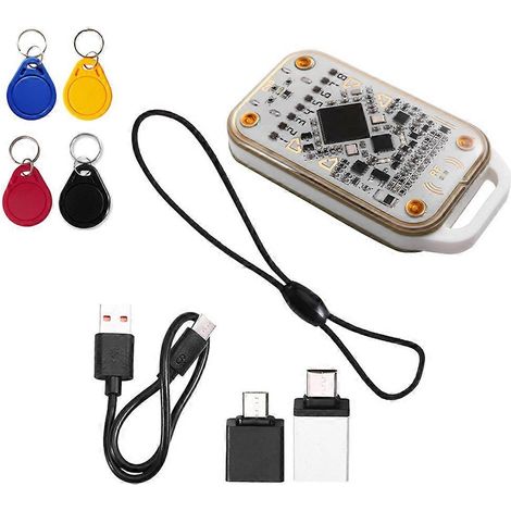 Chameleon V3.0 RFID-Chip-Lesegerät + NFC-Schlüsselanhänger-Lesegerät/Schreibgerät 4xUID 125 kHz 13,56 MHz für Ausweiskarten und Smart-Tags (1/5)