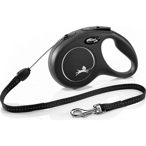 Flexi Classic Small Black Cord 8m - 40095