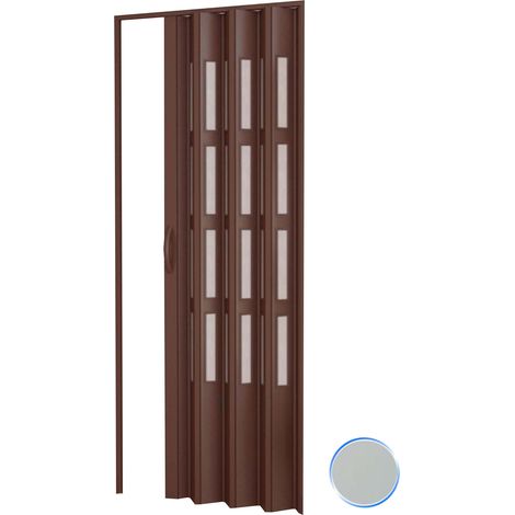 Pinto – Porte accordéon pliante intérieur 82x220 cm – PVC rigide non toxique – Installation rapide – Kit complet avec accessoires