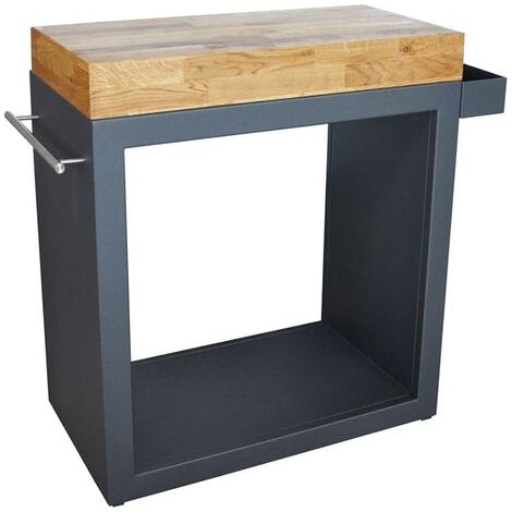 Meuble multifonction graphite avec tablette bois 80 x 45 x 91 cm - Artiss (1/5)