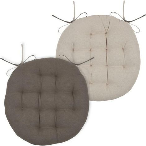 Cuscino per sedia DUO, 38 cm, color tortora chiaro