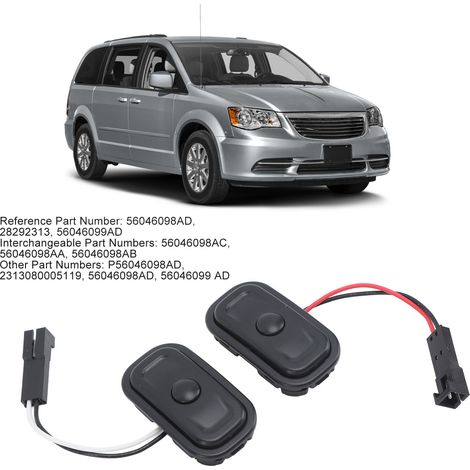 Interruttore radio per volante OEM Direct 56046098AB - Confezione da 2 - Compatibile con Jeep Grand Cherokee Liberty (1/5)
